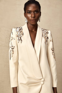 Éléna Embellished Sequined Blazer Dress