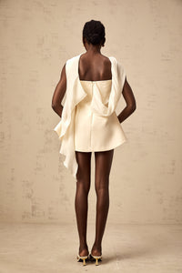 Danaé ribbon-design flared mini dress