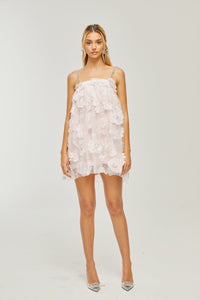 Valérie crystal-embellished floral mini dress