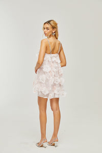 Valérie crystal-embellished floral mini dress