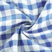 Diane blue gingham midi dress