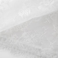 Mélisande white lace tiered midi dress