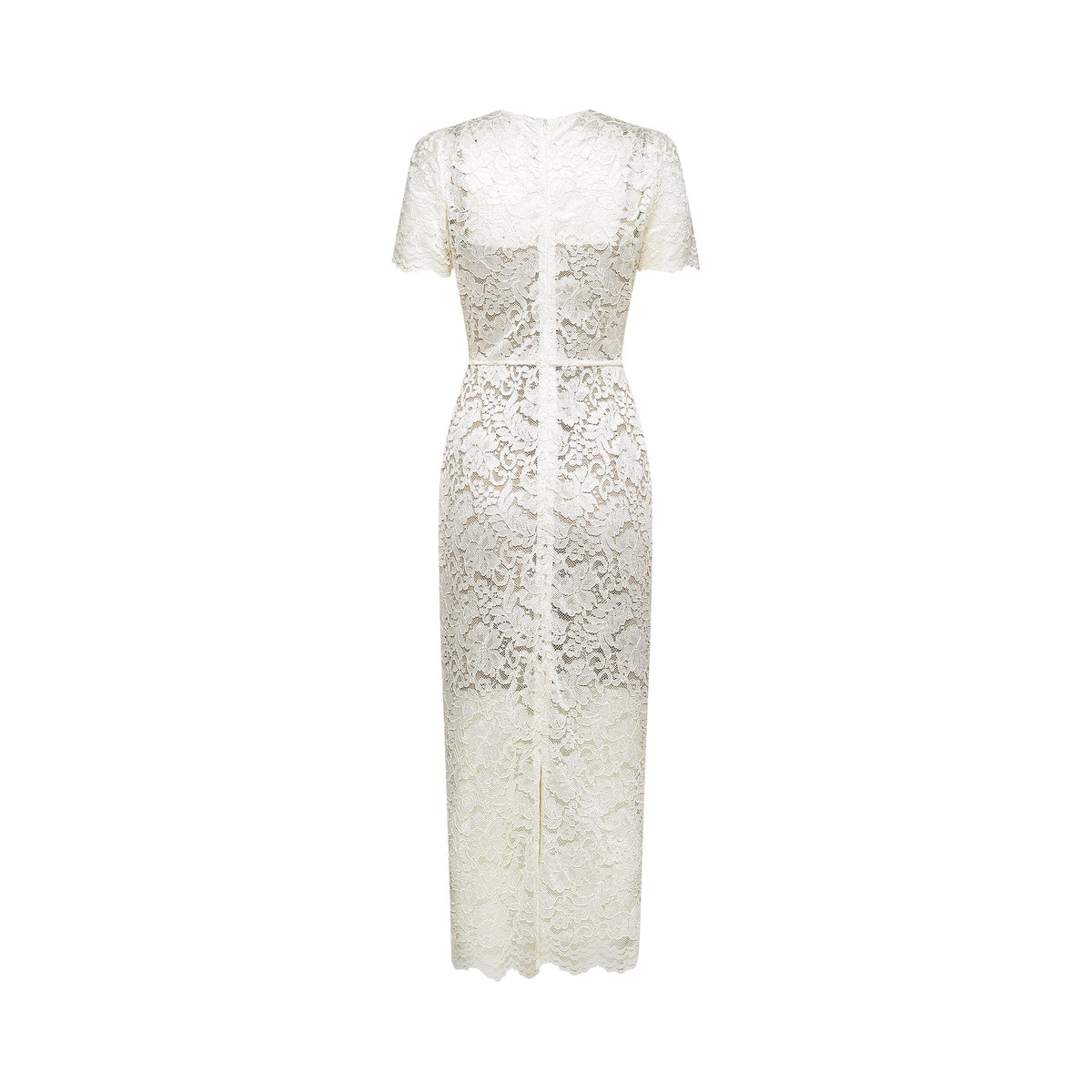 Kalena embellished lace midi dress
