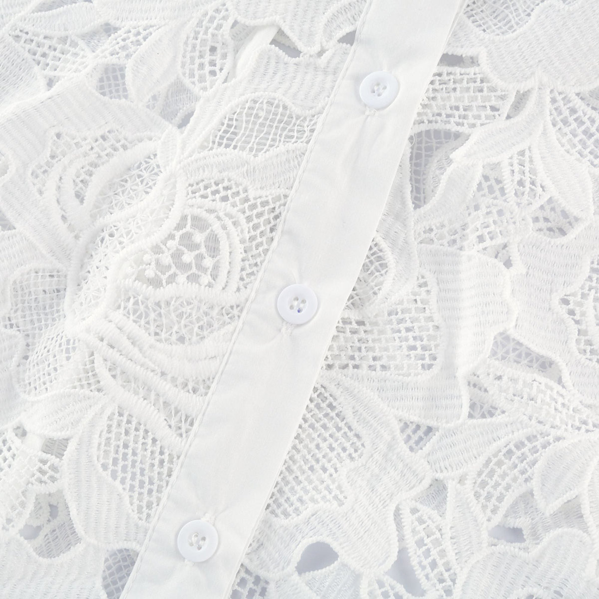 Noémie floral-embroidered midi dress in White