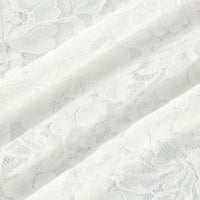Elodiea White Floral Lace Flared Sleeves Midi Dress