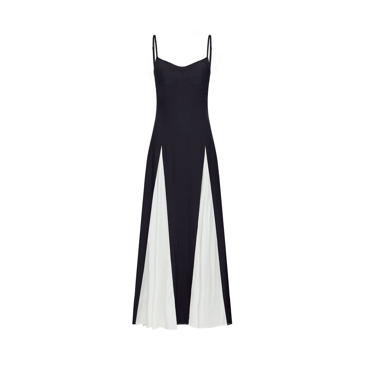 Sofie Two Tone Pleated Maxi Dress