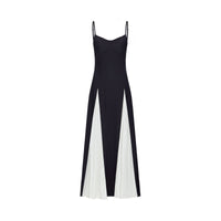 Sofie Two Tone Pleated Maxi Dress