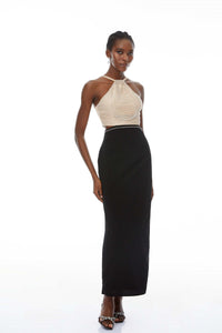 Domenica Crystal-Chain Embellished Maxi Dress