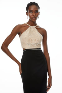 Domenica Crystal-Chain Embellished Maxi Dress