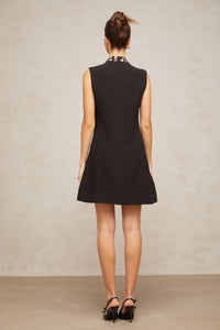 Xanthe crystal-embellished sleeveless mini dress