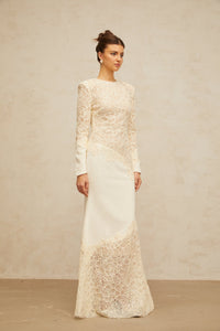 Mathilde White Embroidered Maxi Dress