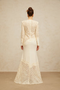 Mathilde White Embroidered Maxi Dress