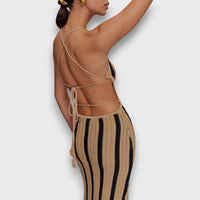 Serepha – Crocheted Maxi Dress with Waistband
