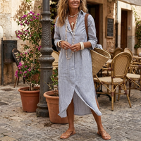 Nichole Elegant Striped Dress