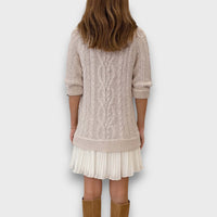 Clarisse – Knit Dress with pleated hem