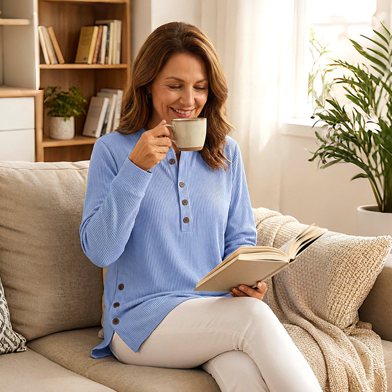 Women's Solid Color Crew Neck Pullover
