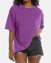 Oversized Acid Washed Cotton Vintage T-Shirts for Unisex