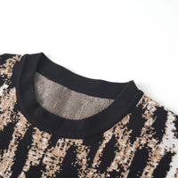 Lucie Brown Leopard Knit Mini Dress