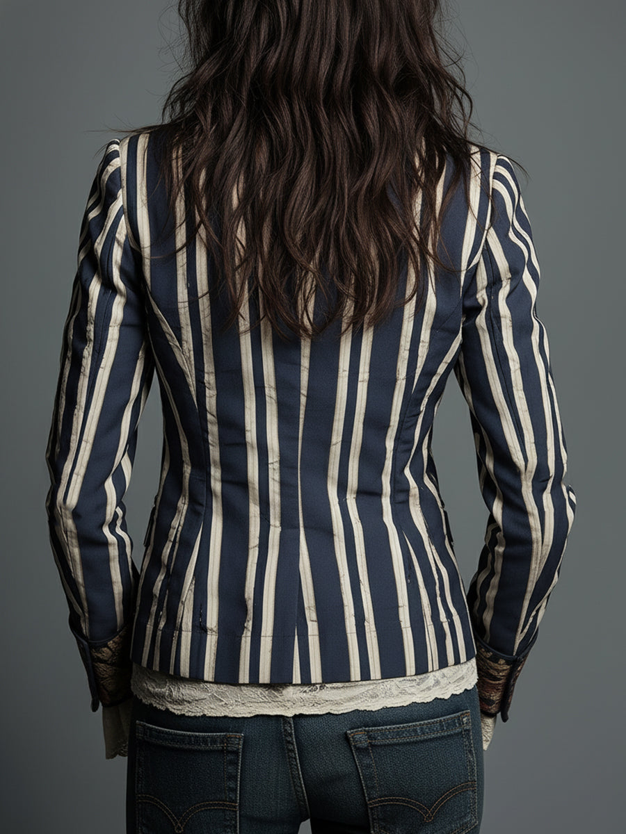 Juniper Bohemian Striped Blazer