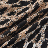 Lucie Brown Leopard Knit Mini Dress