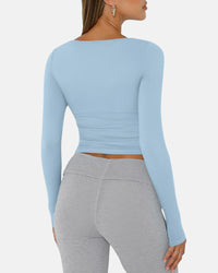 Slim-Fit Square Neck Top