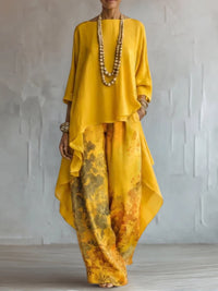 Ginevra | Floral Asymmetric Flowing Jumpsuit
