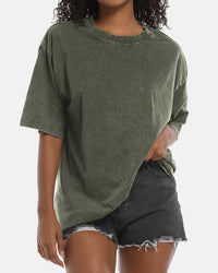 Oversized Acid Washed Cotton Vintage T-Shirts for Unisex