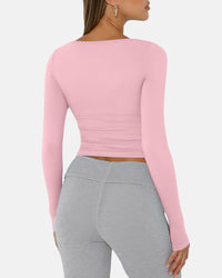 Slim-Fit Square Neck Top