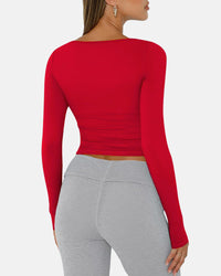Slim-Fit Square Neck Top