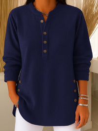 Women's Solid Color Crew Neck Pullover
