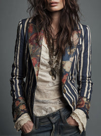 Juniper Bohemian Striped Blazer