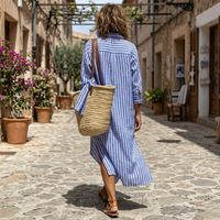 Nichole Elegant Striped Dress