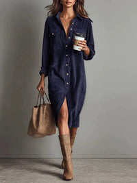 Calista | Soft-Touch Button-Down Midi Dress - Bundle Deal
