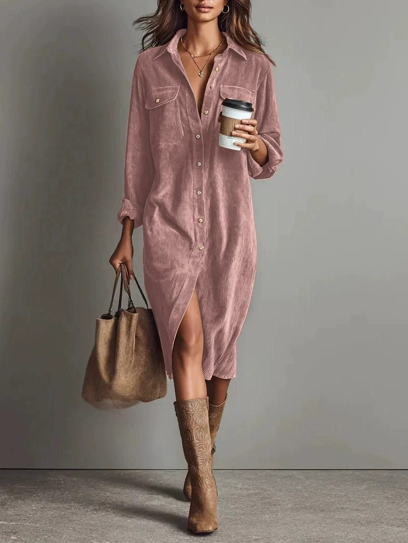 Calista | Soft-Touch Button-Down Midi Dress - Bundle Deal