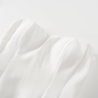 Ulla White Cross Over Bodycon Mini Dress