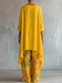 Ginevra | Floral Asymmetric Flowing Jumpsuit