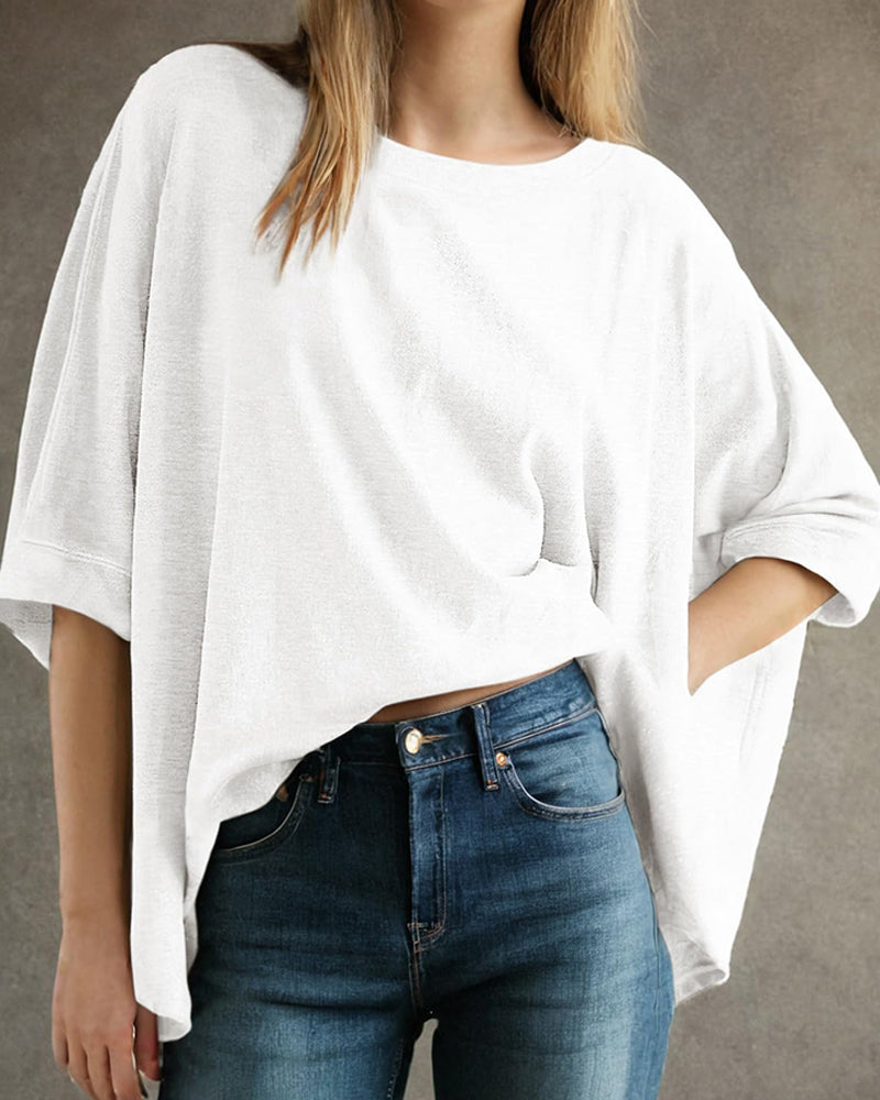 Soft Everyday Oversized Solid T-Shirt
