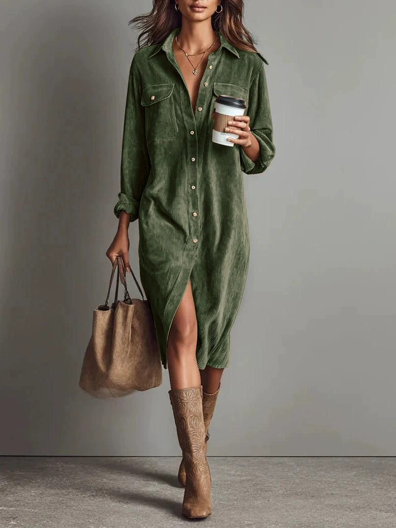Calista | Soft-Touch Button-Down Midi Dress - Bundle Deal
