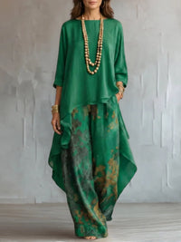 Ginevra | Floral Asymmetric Flowing Jumpsuit