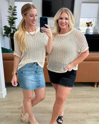 Crochet Hollow-Out Pullover Cover-Up Top