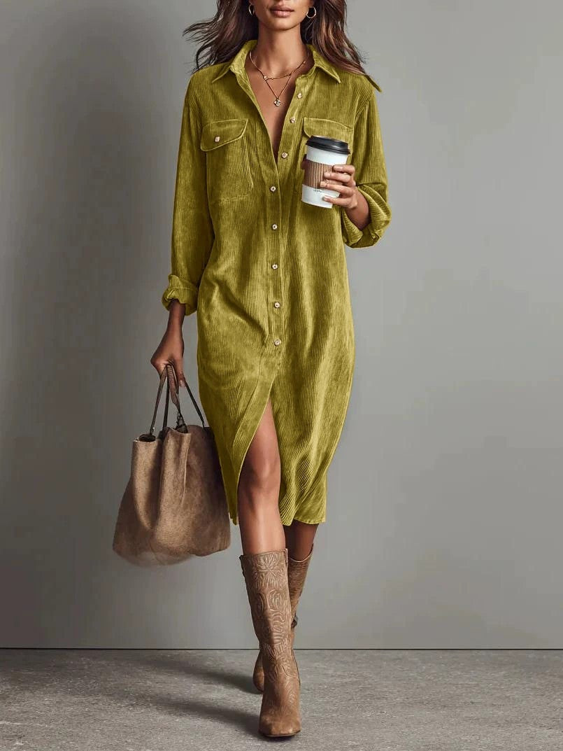 Calista | Soft-Touch Button-Down Midi Dress - Bundle Deal