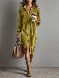 Calista | Soft-Touch Button-Down Midi Dress - Bundle Deal