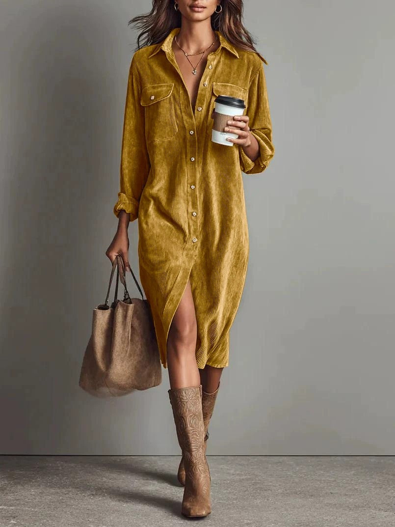 Calista | Soft-Touch Button-Down Midi Dress - Bundle Deal