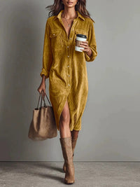 Calista | Soft-Touch Button-Down Midi Dress - Bundle Deal