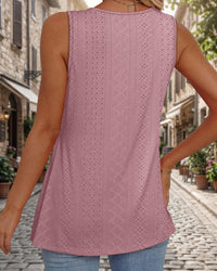 Women's Sleeveless V Neck Flowy Peplum Tank Tops