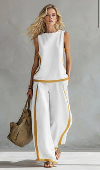 Leila | Elegant Cotton and Linen Set