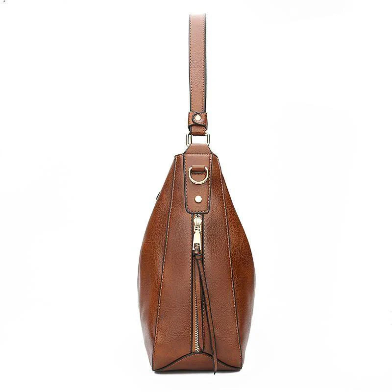 Leather Hobo Handbag + FREE Pouch Wallet