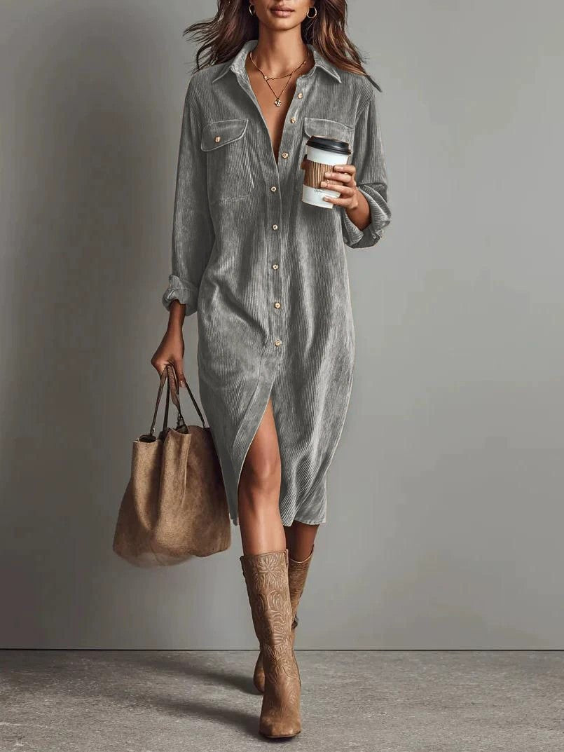 Calista | Soft-Touch Button-Down Midi Dress - Bundle Deal