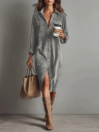 Calista | Soft-Touch Button-Down Midi Dress - Bundle Deal