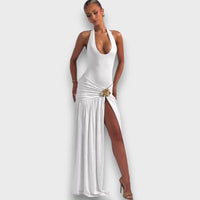 Merion – Summer Dress with Slit and Waist Detail